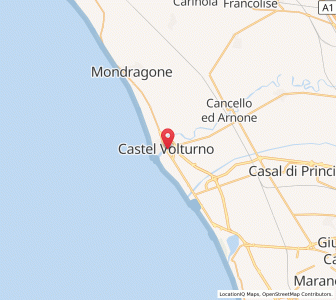Map of Castel Volturno, Campania