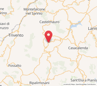 Map of Castelbottaccio, Molise