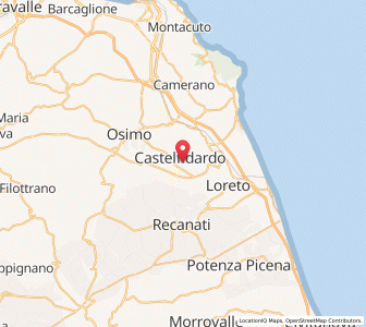 Map of Castelfidardo, The Marches