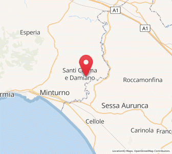 Map of Castelforte, Lazio