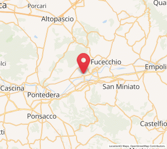 Map of Castelfranco di Sotto, Tuscany