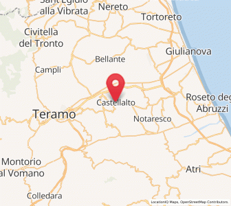Map of Castellalto, Abruzzo