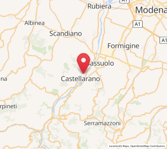Map of Castellarano, Emilia-Romagna