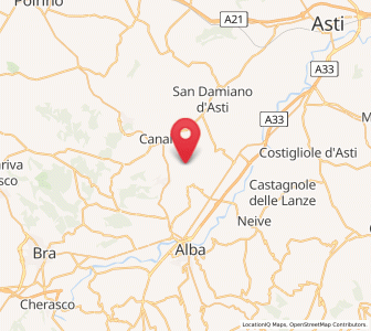 Map of Castellinaldo, Piedmont