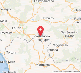 Map of Castelluccio Superiore, Basilicate