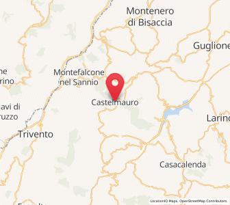 Map of Castelmauro, Molise