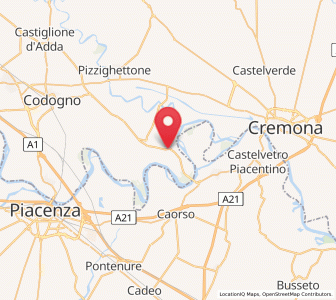 Map of Castelnuovo Bocca d'Adda, Lombardy