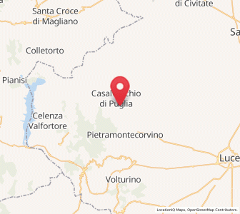 Map of Castelnuovo della Daunia, Apulia