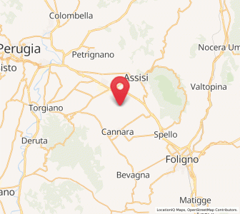 Map of Castelnuovo, Umbria