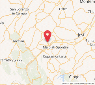 Map of Castelplanio, The Marches
