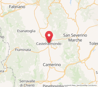 Map of Castelraimondo, The Marches