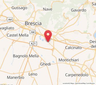 Map of Castenedolo, Lombardy