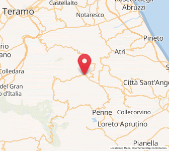 Map of Castiglione Messer Raimondo, Abruzzo