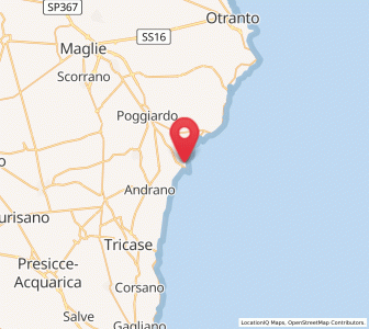 Map of Castro, Apulia