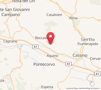Map of Castrocielo, Lazio