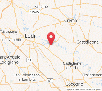 Map of Cavenago d'Adda, Lombardy