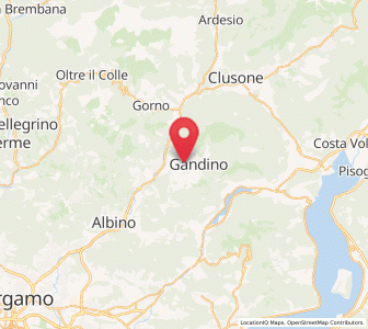 Map of Cazzano Sant'Andrea, Lombardy