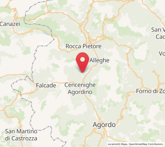 Map of Celat-San Tomaso Agordino, Veneto