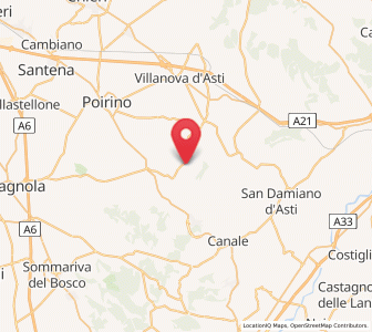 Map of Cellarengo, Piedmont