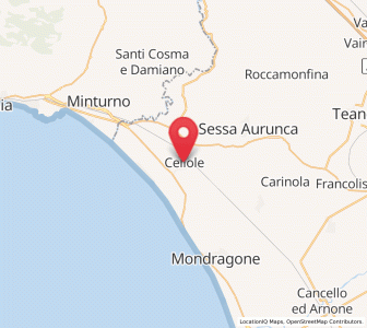 Map of Cellole, Campania