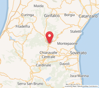 Map of Cenadi, Calabria