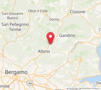 Map of Cene, Lombardy