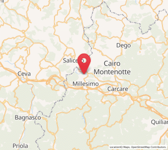 Map of Cengio Alto, Liguria