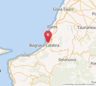 Map of Ceramida-Pellegrina, Calabria