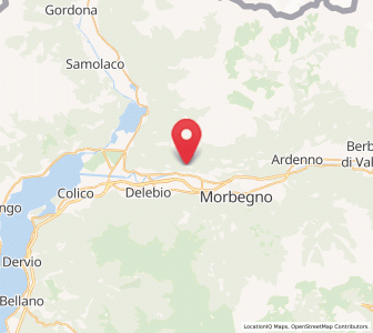 Map of Cercino, Lombardy