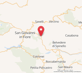 Map of Cerenzia, Calabria