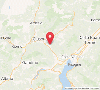 Map of Cerete Alto, Lombardy
