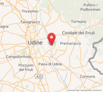 Map of Cerneglons, Friuli Venezia Giulia
