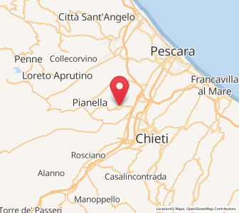 Map of Cerratina, Abruzzo