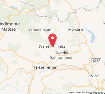 Map of Cerreto Sannita, Campania