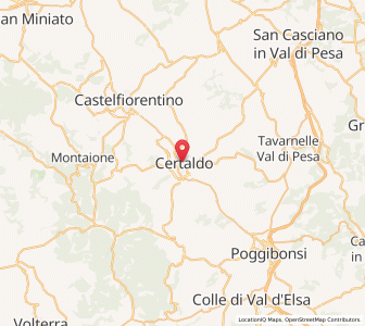 Map of Certaldo, Tuscany