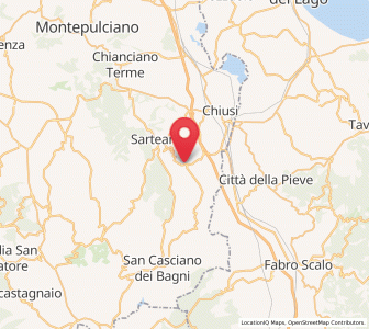 Map of Cetona, Tuscany