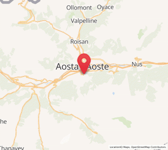 Map of Charvensod, Aosta Valley