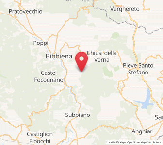 Map of Chitignano, Tuscany
