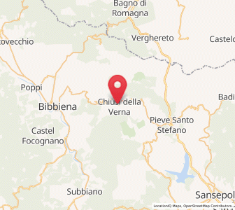 Map of Chiusi della Verna, Tuscany