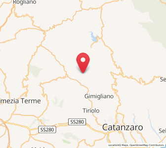 Map of Cicala, Calabria