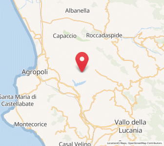 Map of Cicerale, Campania