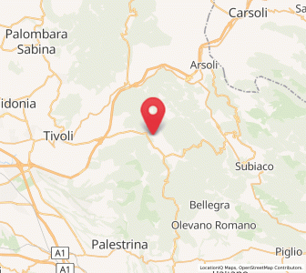 Map of Ciciliano, Lazio