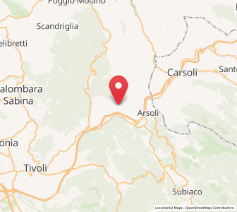 Map of Cineto Romano, Lazio