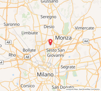 Map of Cinisello Balsamo, Lombardy