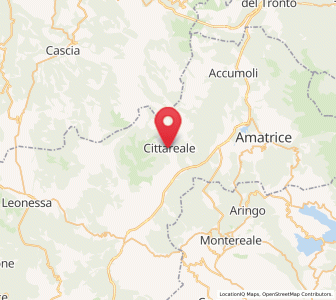 Map of Cittareale, Lazio