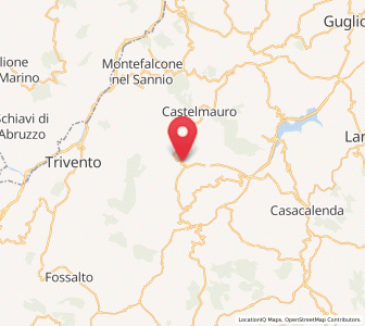 Map of Civitacampomarano, Molise