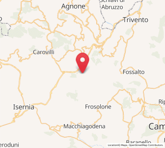 Map of Civitanova del Sannio, Molise