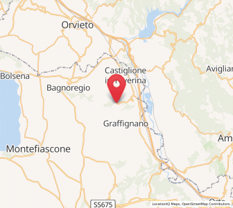 Map of Civitella d'Agliano, Lazio
