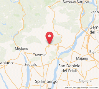 Map of Clauzetto, Friuli Venezia Giulia