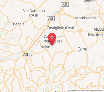 Map of Coazzolo, Piedmont